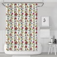 thumbnail image 1 of Waterproof Flower Rose Tulip Sunflower Shower Curtain 72x72 Inch Boho Style Polyester Unique Shower Curtain for Bathroom Hotel Home Decor with 12 Plastic Hooks, 1 of 5