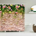 thumbnail image 1 of Waterproof Flowers Grass Plant Rock Wall Shower Curtain For Bathroom Bath Curtains Extra Long 180*200 Cm 3d Shower Curtain, 1 of 4