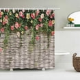 thumbnail image 1 of Waterproof Flowers Grass Plant Rock Wall Shower Curtain For Bathroom Bath Curtains Extra Long 180*200 Cm 3d Shower Curtain, 1 of 4