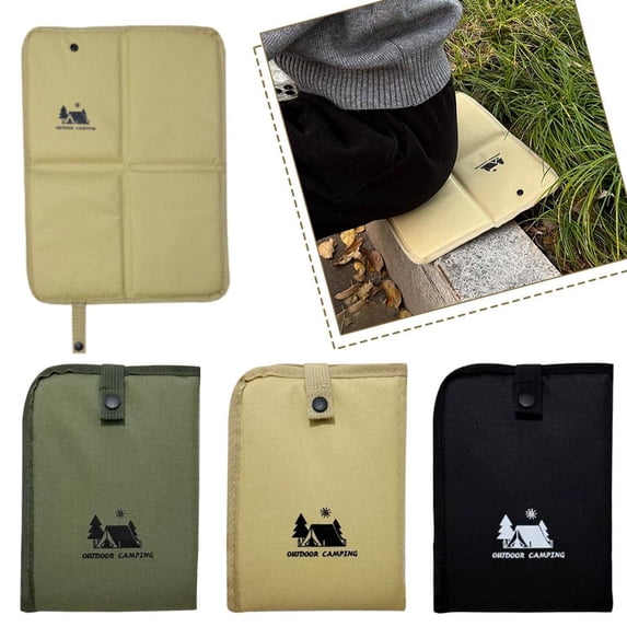 Waterproof Foldable Oxford Fabric Seat Cushion for Camping, Hiking, Picnics - Portable & Durable Outdoor Mat (11" x 14.9")