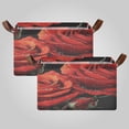 thumbnail image 1 of Waterproof Foldable Storage Basket Medium, Metal Frame & Hollow Board Support, for Clothes and Toy Organization Diamond Painting Of Red Roses, 1 of 8