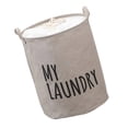 thumbnail image 1 of Waterproof Folding Laundry Hamper Dirty Clothes Storage Basket Drawstring Clothing Holder Home Organization Supplies, 1 of 8