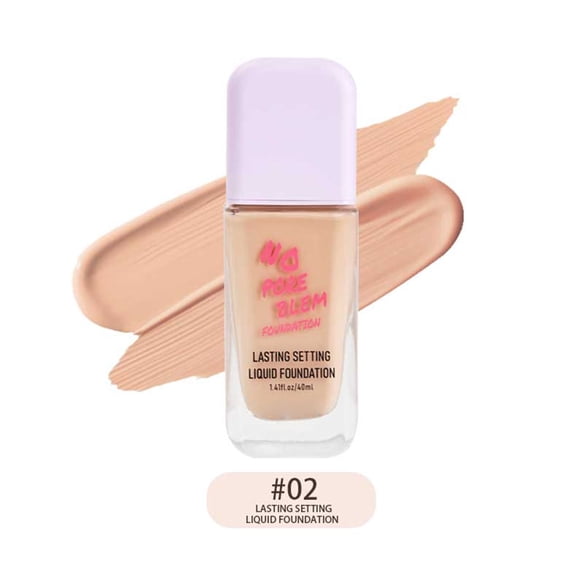 Waterproof Foundation, Foundation Full Coverage, Cover Fine Lines and Imperfections, Liquid Foundation, Makeup Foundation Creates Flawless Creamy Skin and Evens Skin Tone, Longwear Transfer