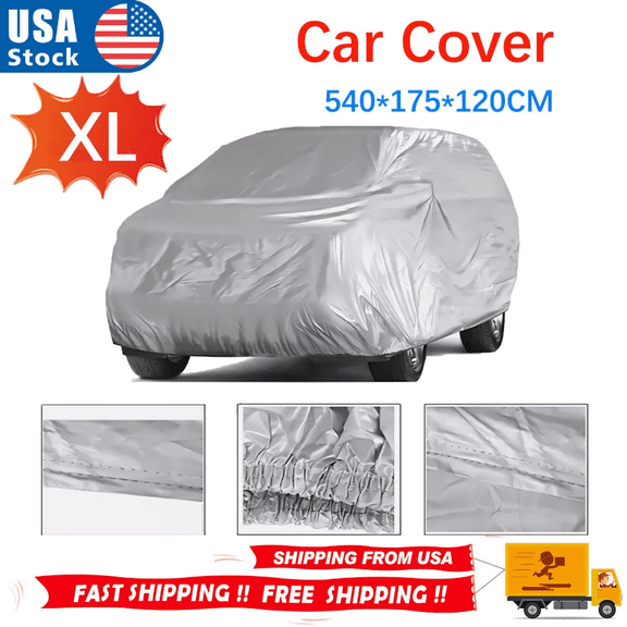 Waterproof Full Car SUV Cover Protection Outdoor UV Snow Dust Rain Resistant US