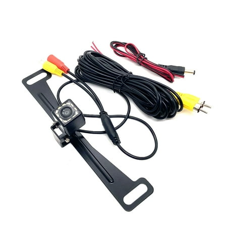 Waterproof Full Color Backup Camera with Wide Viewing Angle Lens Back-up Parking Camera, Night Vision License Plate Car Rear View Reverse Camera