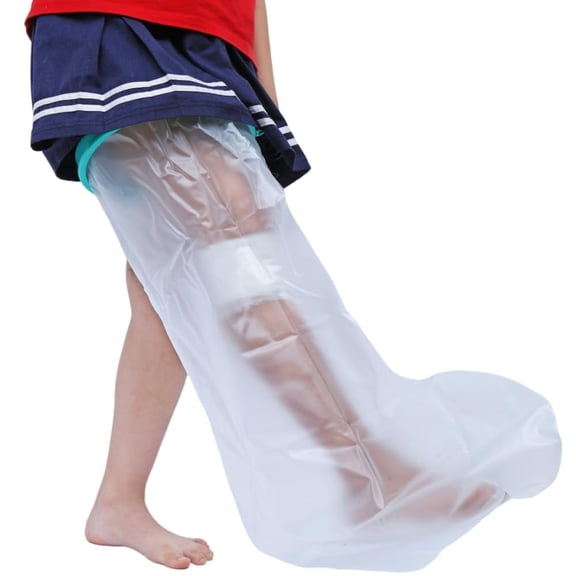 Waterproof Full Leg Cast Covers for Showering / Swimming, Water Proof Adult Foot Ankle Cover for Shower / Bath, Child Thigh Knee Cast Protector Sleeve After Surgery, Reusable Durable, Keep Wounds Dry