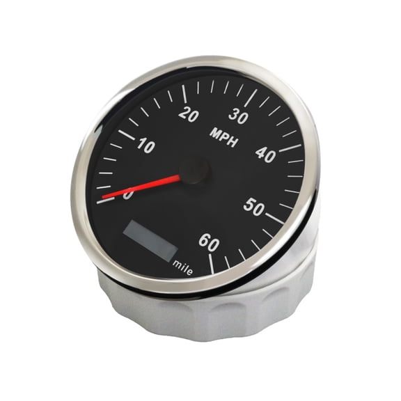 Waterproof GPS Speedometer Odometer 0-60MPH With Red And Yellow Backlight 110mm 9-32V ,Vibration