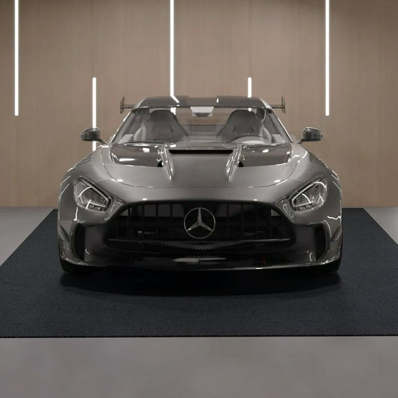 Waterproof Garage Floor Mat for Under Car, 3'x5' Compact Size Heavy Duty Containment Mat with Strong Grip