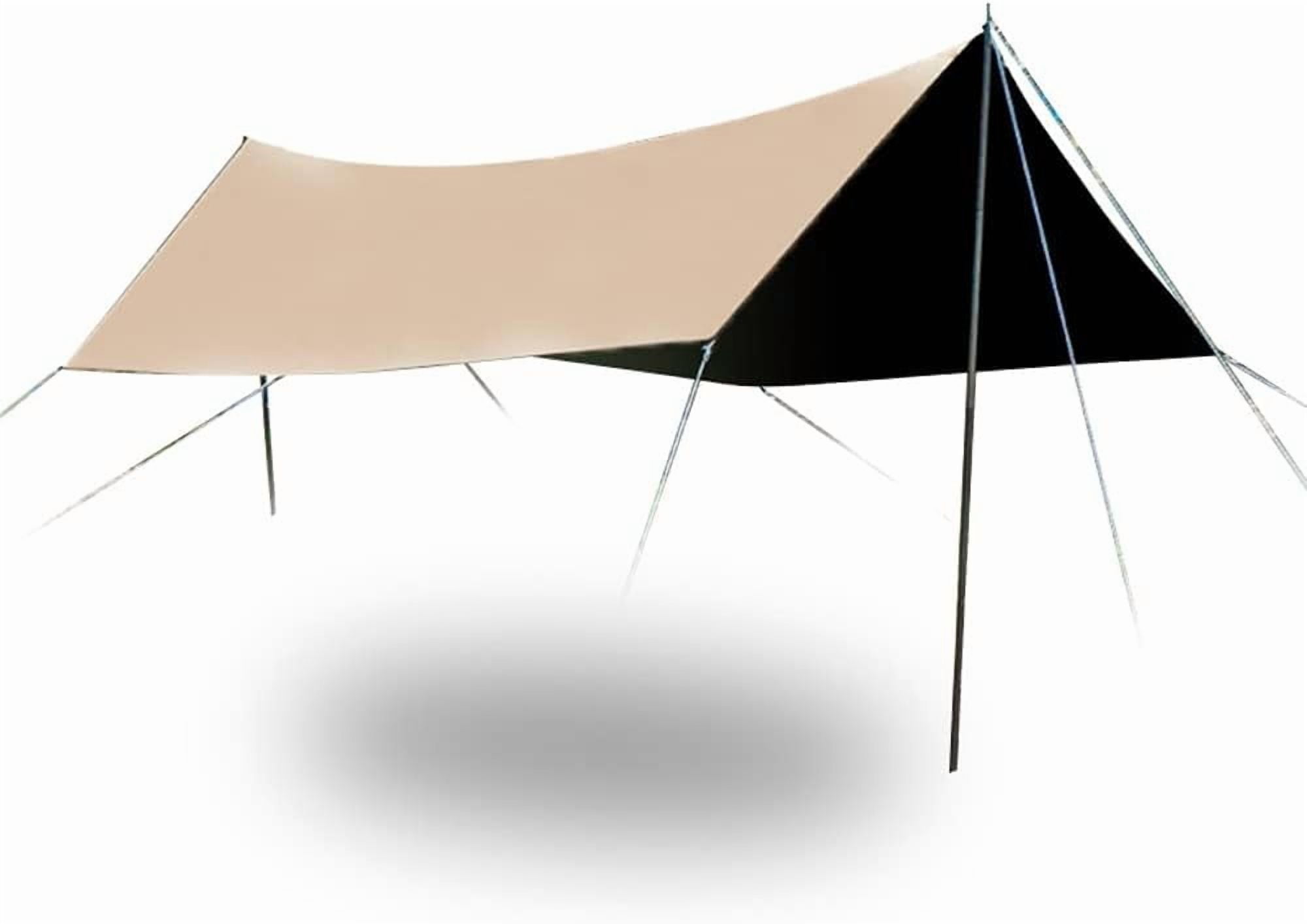 Waterproof Garden Canopy Awning Tent Tarp Sun Shade Cover UV Protective Oxford Cloth Beige