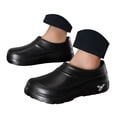 thumbnail image 1 of Waterproof Garden Clogs for Women Men EVA Slip On Mules with Arch Support Thick Bottom Non Slip Air Cushion Outdoor Home Sandals（Black，Size 7.5), 1 of 7