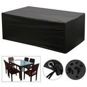 CABINA HOME Waterproof Garden Patio Furniture Covers for Rattan Table Cube Seat Outdoor