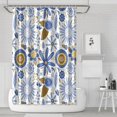 thumbnail image 1 of Waterproof Garden Plants Classic Design Shower Curtain 72x72 Inch Boho Style Polyester Unique Shower Curtain for Bathroom Hotel Home Decor with 12 Plastic Hooks, 1 of 5