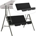 thumbnail image 1 of Waterproof Garden Swing Seat Replacement Cover, Sun Protect Patio Swing Chair Cushion Covers Protector Canopy for 3-person Swing Seats Accessories Black, 1 of 8