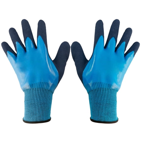 Waterproof Gardening Gloves with Thorns and Puncture Protection, Sturdy Artificial Leather for Planting, Pruning, and Yard Work, 2 Pack