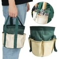 thumbnail image 1 of Waterproof Gardening Tote Cozival Heavy Duty Garden Tool Organizer - 6-Pocket Oxford Cloth Tote Bag with Reinforced Handles, Waterproof Storage for Gardening Supplies, Outdoor Tool Carrier Bag, B, 1 of 6