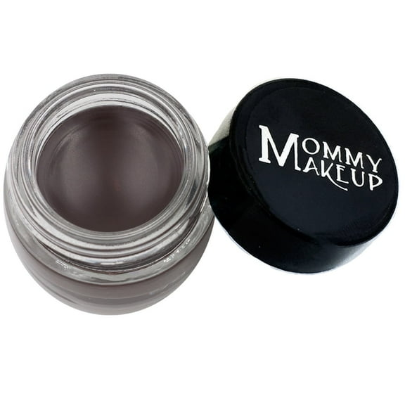 Waterproof Gel Eyeliner Pot in Chocolate Kiss (Deep Brown / Black) - Long Wear Cream Eye Liner - Stay Put Gel Eyeliner by Mommy Makeup