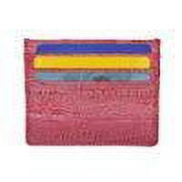 Waterproof Genuine Eel Skin Soft Leather Slim Thin Credit Card Holder Wallet