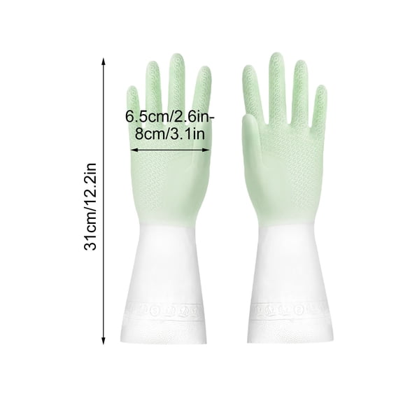 Waterproof Gloves, Assorted Color Gloves, Easy to Clean Kitchen and Gardening Gloves, Durable Long Lasting Protective Work Gloves for Household and Laundry Use