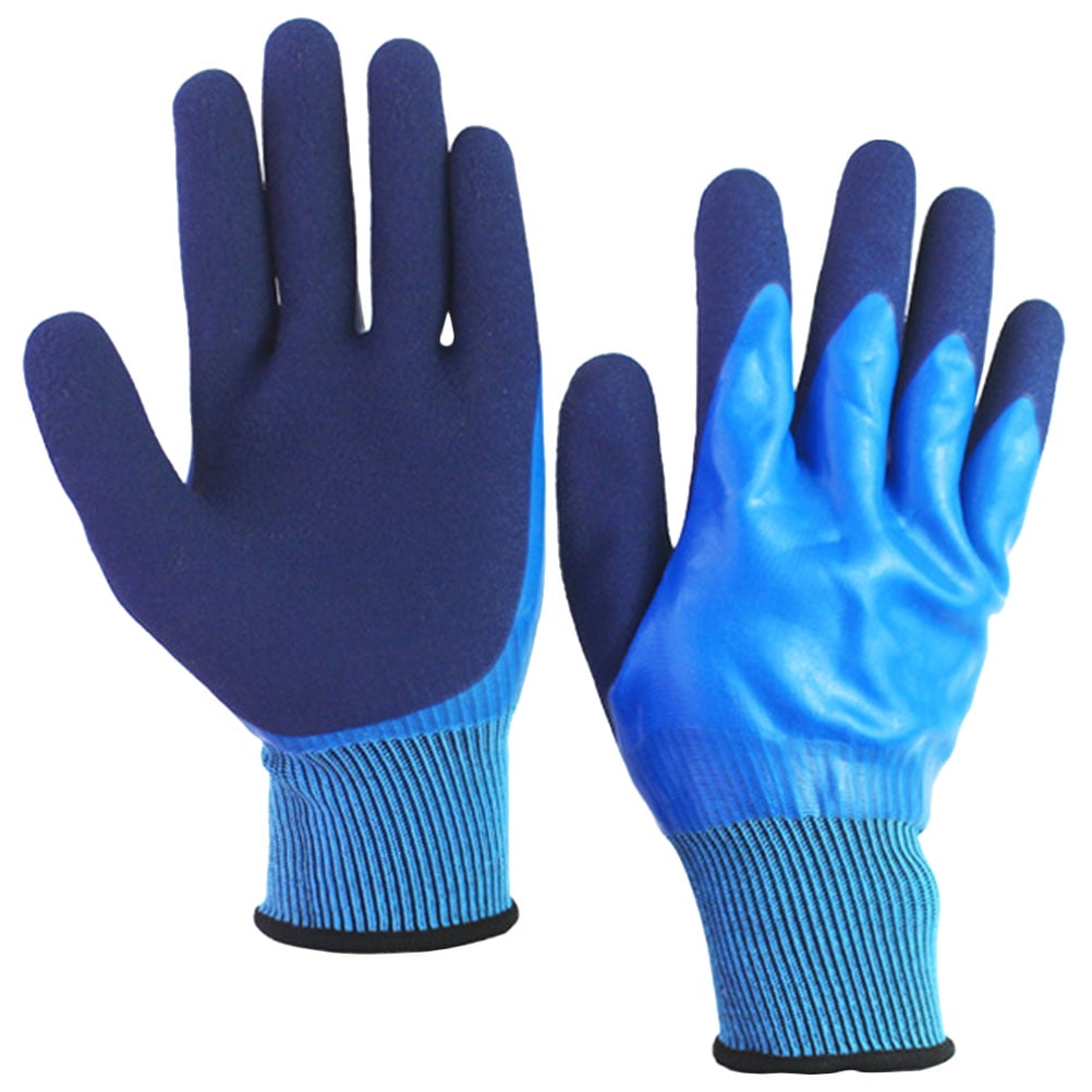 Waterproof Gloves for Men Cleaning Gloves Crabbing Gloves Fishing Accessory  Gardening Gloves Fishing Gloves Emulsion Clean Yarn Man
