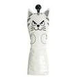 thumbnail image 1 of Waterproof Golf Head Covers, PU Leather Mallet Putter , Golf Cue Protector, Putter Headcover for Outdoor Sports Golfer, Professionals UT Wood Cue White, 1 of 10