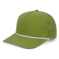 thumbnail image 1 of Waterproof Golf Rope Hat 5 Panel Performance Snapback Cap for Men, Breathable Perforated Mesh Baseball Cap, Lightweight Outdoor Sports Workout Running Hat, 1 of 3