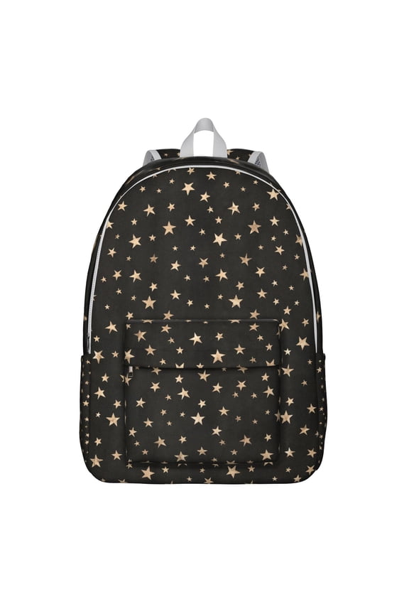 Waterproof Gothic Astral Backpack, Durable School Bag Featuring Cosmic Eclipse and Lunar Constellation Design