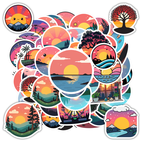 Waterproof Graffiti Stationery Stickers Cartoon Kids Stickers Toy PVC Sticker for Laptops Suitcase