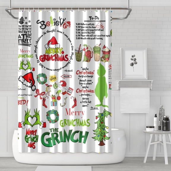 Waterproof Shower Curtain 72x72 Inch Polyester Unique Shower Curtain for Bathroom Hotel Home Bathtub Accessories Decor with 12 Plastic Hooks