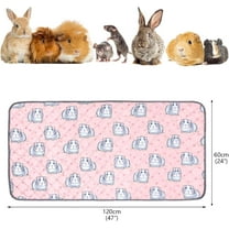 Waterproof Guinea  Cage Liner with Cute Digital Print, Large Size Reusable Bedding for Small Pets
