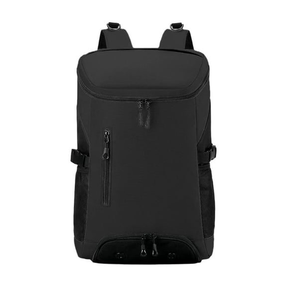 Waterproof Gym Backpack With Shoe Compartment Large Capacity Sports Travel Backpack For Men Women Lightweight Fitness Bag With Laptop Sleeve Black