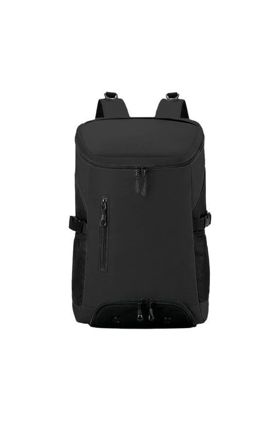 Waterproof Gym Backpack With Shoe Compartment Large Capacity Sports Travel Backpack For Men Women Lightweight Fitness Bag With Laptop Sleeve Black