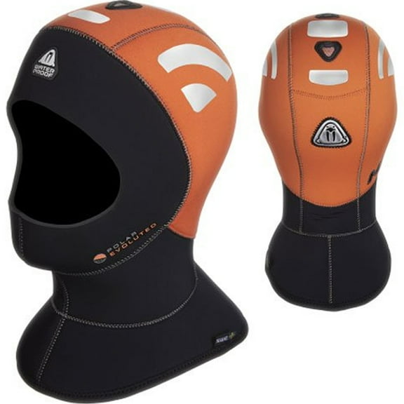 Waterproof H1 5/10mm High Visibility Polar Evo Hood (Black, X-Small)