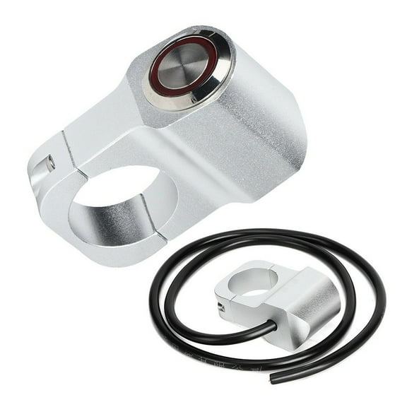 Waterproof Handlebar LED OnOff Switch for Motorcycles and Electric Bicycles Fits 22mm Diameter Handlebars for Headlight and Power Outlet Control