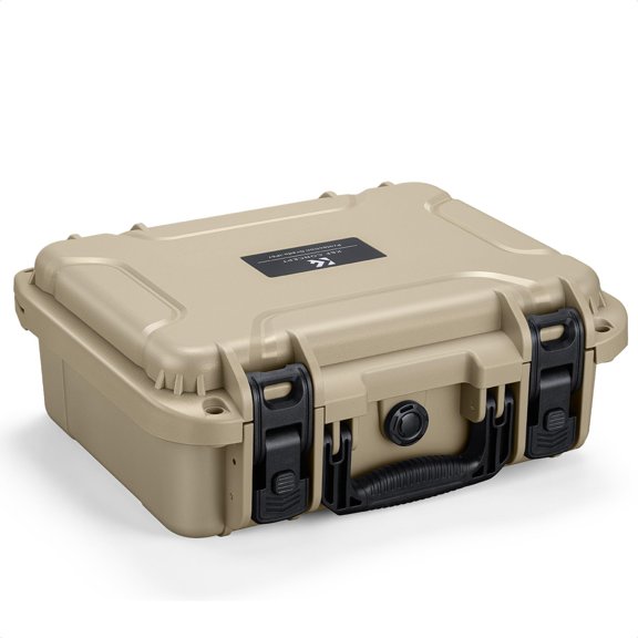 Waterproof Hard Case, Portable Protective Camera Case, Customizable Foam Case Fit Use of Camera, Drones, Equipments -13.5x11.4x5.3inch