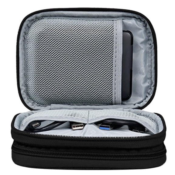 Waterproof Hard Drive Case Convenient Hard Disk Storage Sleeve Phone Power Banks Organizer Reliable Data Cable Holder