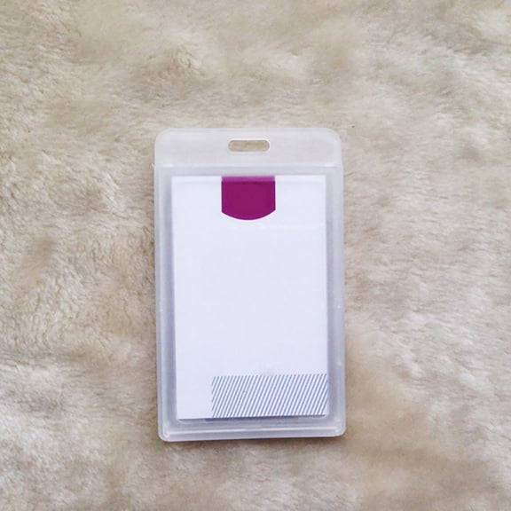 Waterproof Hard Plastic Permit ID Card Badge Employee Name Tag Holder Cover