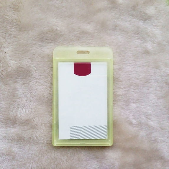 Waterproof Hard Plastic Permit ID Card Badge Employee Name Tag Holder Cover