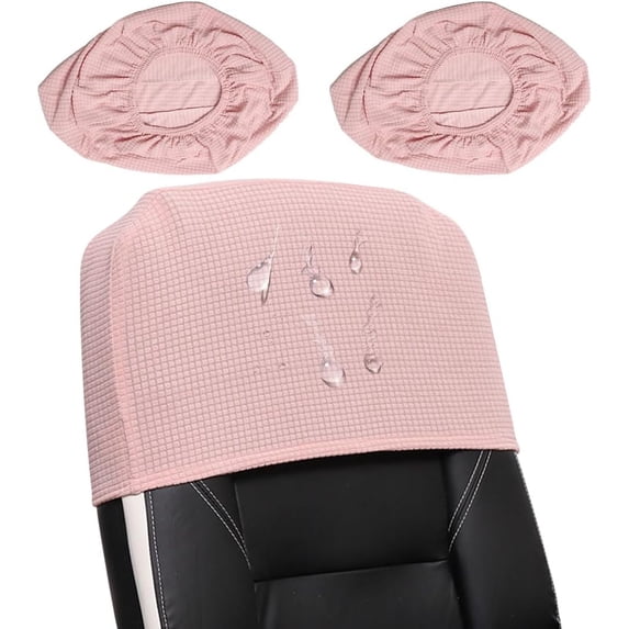Waterproof Headrest Cover, Stretch Headrest Slipcover for Office Chairs ...