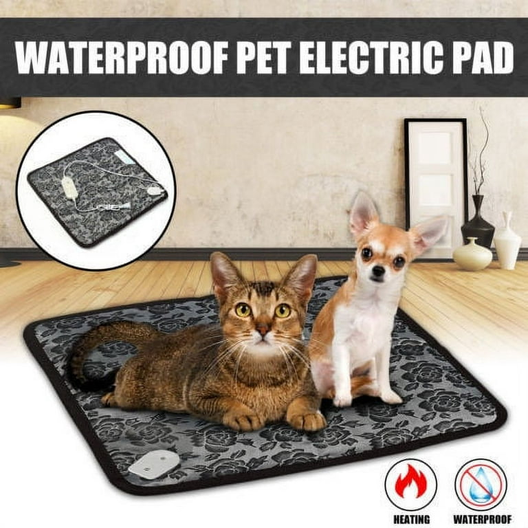 Waterproof Heated Mat Dog & Cat Pet Bed, Small, 18x18 