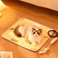 thumbnail image 1 of Waterproof Heated Pet Pad, 3-Temp Electric Warming Mat for Dogs & Cats with Chew Resistant Cord, Indoor Outdoor Use for Bed, Crate, Travel, 1 of 5