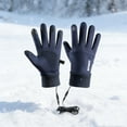 thumbnail image 1 of Waterproof Heated Winter Gloves for Men & Women - USB Heating, 3 Heat Settings, Touch Screen for Outdoor Work, Skiing & Cycling, M (Not Rechargeable), 1 of 4