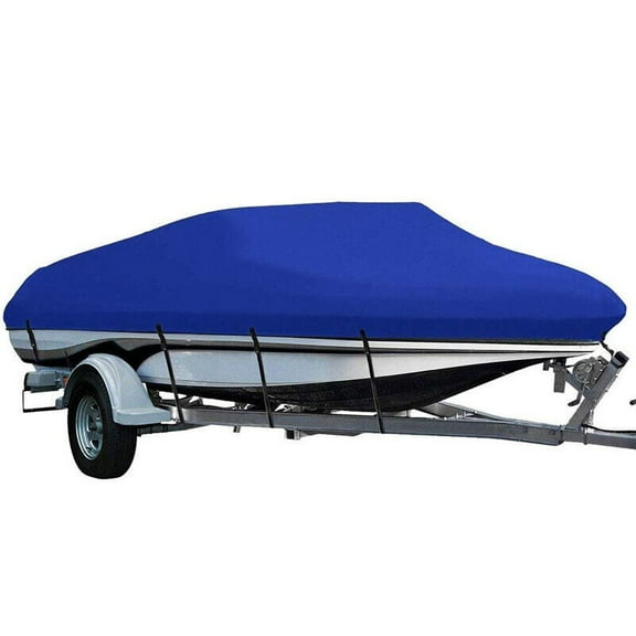 Waterproof Heavy Duty Boat Cover for Trailerable Pontoon/V-Hull Fishing 11-24ft