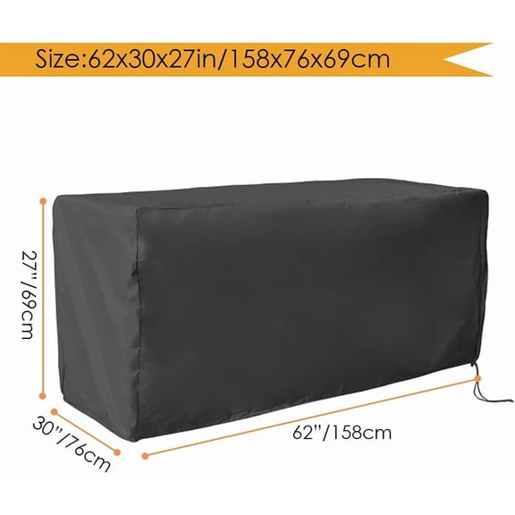 Waterproof Heavy Duty Deck Box Cover for Outdoor Storage - All Weather Protection