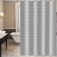 thumbnail image 1 of Waterproof Heavy Duty Plastic Shower Curtain with Hooks – Thickened No Drill Shower Curtain with Rustproof Grommets & Weighted Hem – 70.8 x 31.4 Inches, Gray, 1 of 6