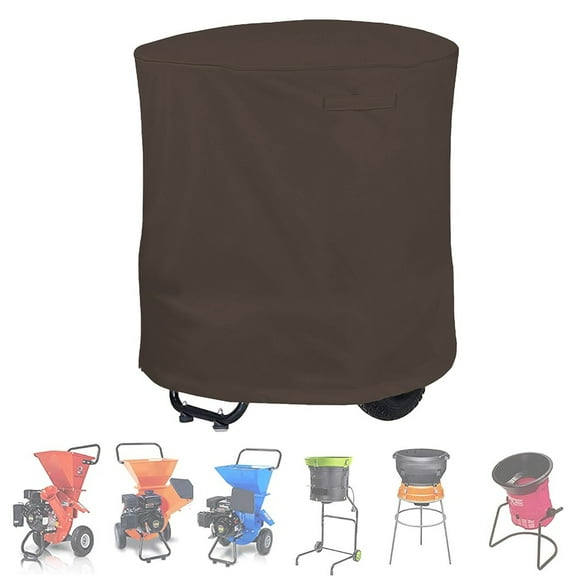Waterproof Heavy Wood Chipper Shredder Mulcher Cover Wood Breaker Cover With Drawstring For Outdoor Garden Lawn