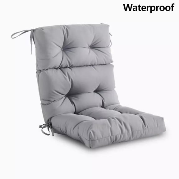 Waterproof High Back Chair Cushion Seat Back Rocking Chair Cushions Pads For Outdoor Yard