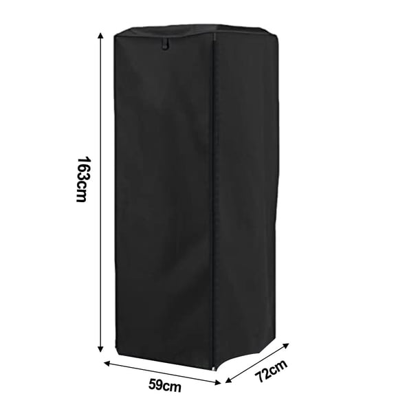 Waterproof High-Density Bread Rack Cover Cloth Storage Shelf Protector for Bakeries, Restaurants and Home Kitchens, Dustproof Easy-Clean Design with Full Coverage 59x72x163cm