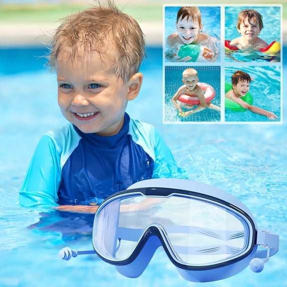 Waterproof High-definition Children's Swimming Goggles Anti Fog UV Protection ki*ds Swim Training Adjustable Strap Leak Proof Comfortable Eye Protection Pool Beach Water Sports