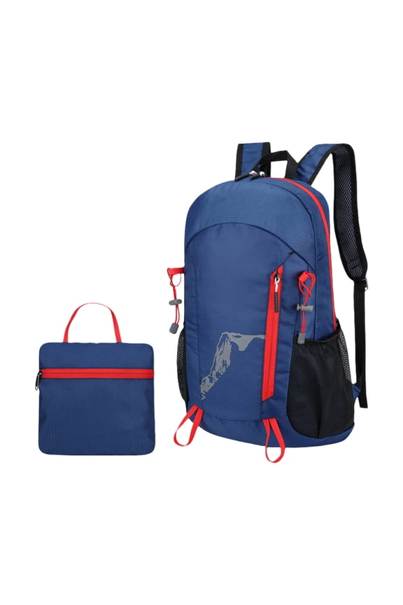 Waterproof Hiking Backpack | Large Capacity Folding Outdoor Travel Bag | Lightweight Nylon-Polyester | Multi-Functional Durable Daypack | 45x28x19cm | Versatile Sports Rucksack