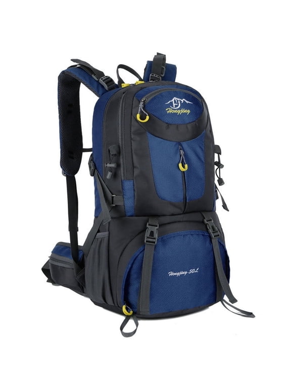 Waterproof Hiking Backpack, Large Capacity Mountaineering Bag for Outdoor Travel, Camping, Trekking and Climbing, Lightweight Comfortable Shoulder Straps, Multi Compartment Adventure Backpack